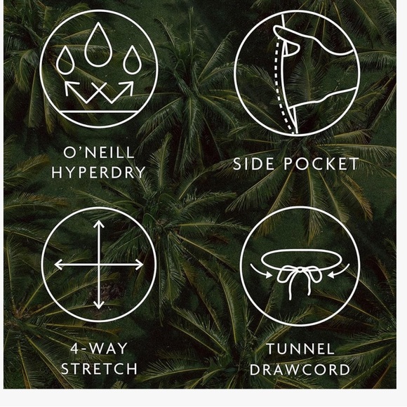 O'NEILL Men's Beige Hybrid Shorts - Water Resistant. Size 32 - Picture 7 of 7